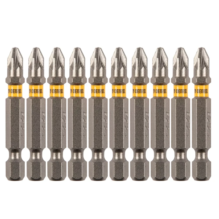 Бита PZ2х50, сталь S2, шестигранный профиль, 10 шт. Е 6,3 Denzel 11656 купить в Нижневартовске