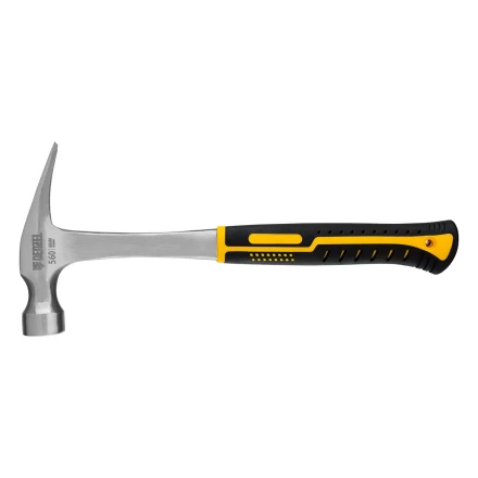 Молоток-гвоздодер 560 г Denzel 10424, цельнометаллический, двухкомпонентная рукоятка купить в Нижневартовске