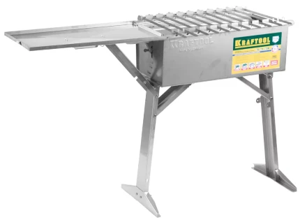 Мангал KRAFTOOL "EXPERT" переносной с автоматическим вращением шампуров, 300x600x800мм 68310 купить в Нижневартовске
