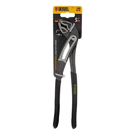 Клещи переставные Denzel 17902, обливные рукоятки, 240 мм купить в Нижневартовске
