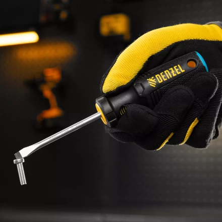 Отвертка, SL5x75 мм, S2, 3к рукоятка Denzel 121947 купить в Нижневартовске