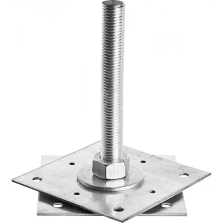 Анкер ЗУБР "МАСТЕР" регулируемый по высоте, 150х200х150мм, М24, 1шт 310265-150-24 купить в Нижневартовске