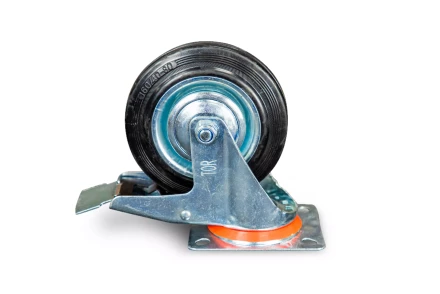 Колесо поворотное резина SCb 63 160 мм с тормозом (N) 1024201 купить в Нижневартовске