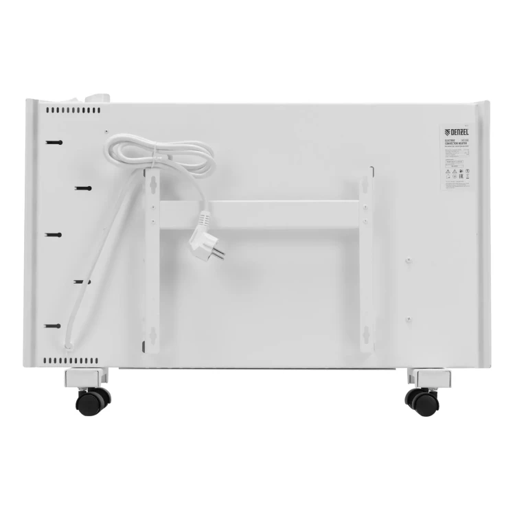 Конвектор электрический Denzel XCE-1500, 230 В, 1500 Вт, X-образный нагреватель белый 98131 купить в Нижневартовске