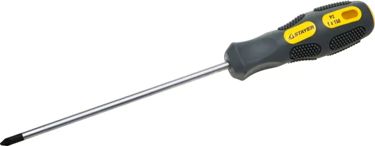 Отвертка STAYER "MAX-GRIP" Regular, Cr-V, намагниченная, PZ №1х200мм 25822-1-200 G купить в Нижневартовске