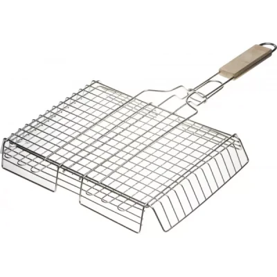 Решетка-гриль GRINDA "BARBECUE", объемная, нержавеющая сталь, 340х260мм 424732
