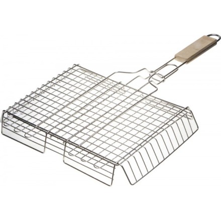 Решетка-гриль GRINDA &quot;BARBECUE&quot;, объемная, нержавеющая сталь, 340х260мм 424732 купить в Нижневартовске