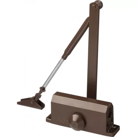 Доводчик дверной ЗУБР "ПРОФЕССИОНАЛ", для дверей массой до 80 кг, цвет коричневый 37912-80 купить в Нижневартовске