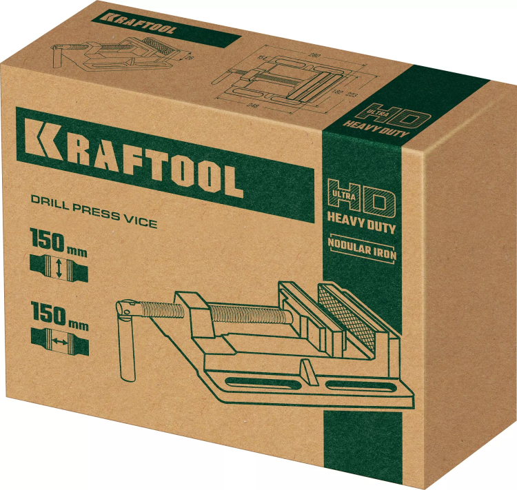 Тиски KRAFTOOL станочные 32715-150 купить в Нижневартовске