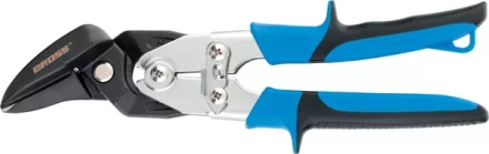 Ножницы по металлу"PIRANHA",усиленные,255 мм,прямой и правый рез,сталь-СrMo,двухкомп.рукоятки GROSS 78351 купить в Нижневартовске