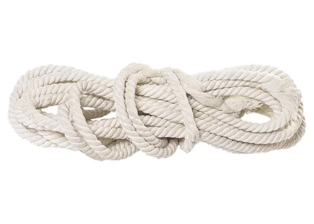 Веревка хлопчатобумажная D 12 мм L 11 м крученая 299 кгс Россия 94002 купить в Нижневартовске