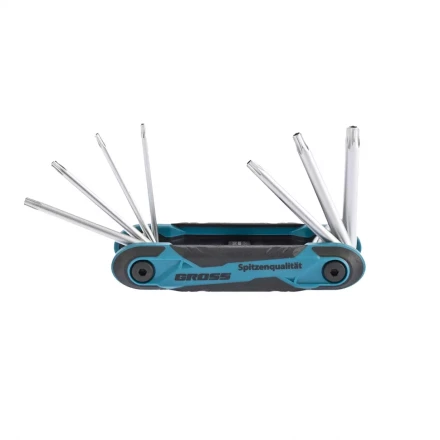 Набор ключей имбусовых Tamper-Torx TT10-TT40 CrV складные 7 шт Gross 16413 купить в Нижневартовске