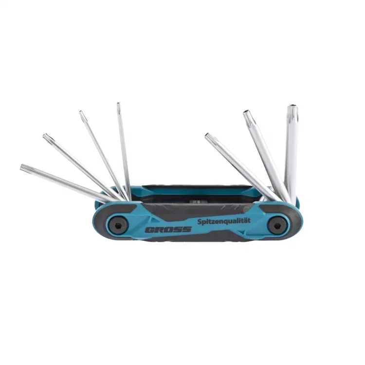 Набор ключей имбусовых Tamper-Torx TT10-TT40 CrV складные 7 шт Gross 16413 купить в Нижневартовске