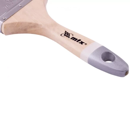 Кисть плоская натуральная черная щетина деревянная ручка размер 3 Mtx 82641 купить в Нижневартовске