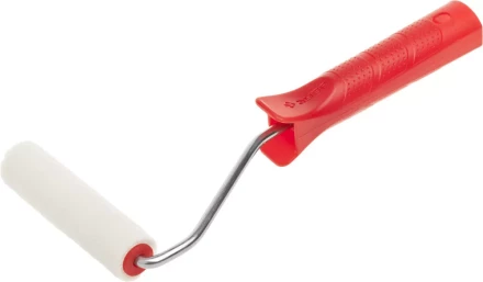 Мини-валик ЗУБР "ЭКСПЕРТ" "ВЕЛЮР", 100% шерсть, ворс 4мм, ручка 6мм, d=15/100мм 03536-10 купить в Нижневартовске