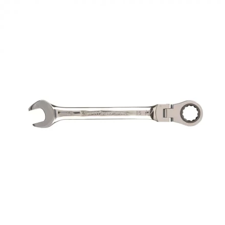 Ключ комбинированный трещоточный Matrix 15 мм шарнирный зеркальный хром 14828 купить в Нижневартовске