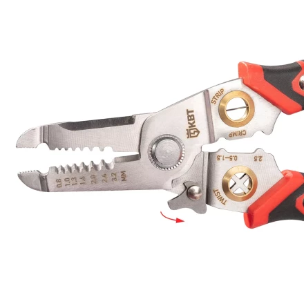 Многофункциональный стриппер КВТ WSS-02 для снятия изоляции с проводов 0.5–6.0 мм (102399) купить в Нижневартовске