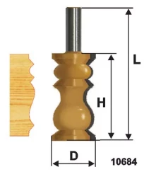 Фреза по дереву кромочная фигурная 32х57 №1 твердосплав ц/хв 12 ЭНКОР 10684