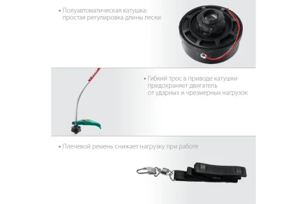 ЗУБР 1300 Вт, ш/с 38 см, сетевой триммер (ТСВ-38-1300) купить в Нижневартовске
