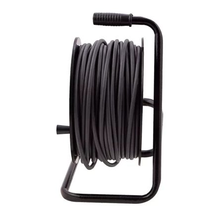 Удлинитель силовой 50 м, 16А, тип УХ10, ПВС, усиленный, на кабельной катушке, 4 розетки без заземления Сибртех 95870 купить в Нижневартовске