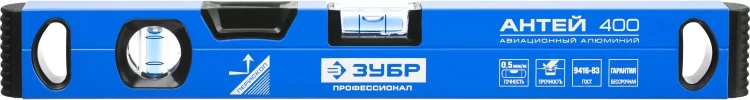 Уровень ЗУБР "ПРОФЕССИОНАЛ" "АНТЕЙ" с перископом, фрезерованная базовая поверхность, 2 цельные противоударные ампулы, 40см 34586-040_z01 купить в Нижневартовске
