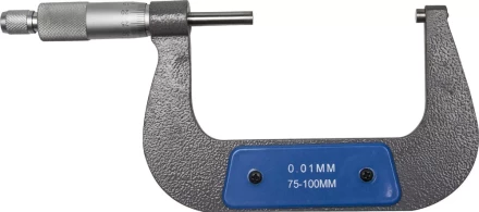 Микрометр ЗУБР "ЭКСПЕРТ" гладкий механический, МК 100, диапозон 75-100мм, шаг измерения 0,01мм 34480-100_z01 купить в Нижневартовске