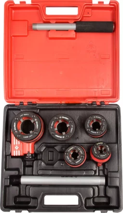 Набор ЗУБР "ЭКСПЕРТ" №5 резьбонарезной трубный в пластмассовом боксе, 3/8" - 1 1/4", 6 предметов 28270-H5 купить в Нижневартовске