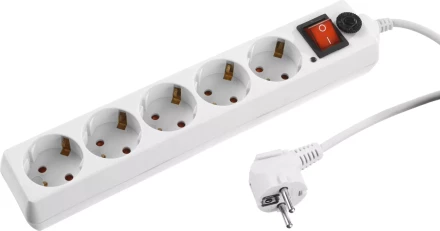 Сетевой фильтр STAYER "MASTER" электрический, 5 гнезд, макс. мощн. 2200 Вт, 3м 55066-3 купить в Нижневартовске