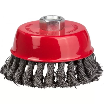 STAYER &quot;PROFESSIONAL&quot;. Щетка чашечная для УШМ, жгутированная стальная проволока 0,5мм, 100ммхМ14 35128-100_z01 купить в Нижневартовске