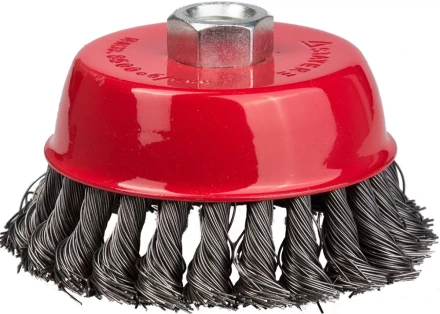 STAYER &quot;PROFESSIONAL&quot;. Щетка чашечная для УШМ, жгутированная стальная проволока 0,5мм, 100ммхМ14 35128-100_z01 купить в Нижневартовске