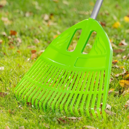 Грабли веерные пластиковые Palisad, 495 х 1680 мм, 23 плоских зуба, алюминиевый черенок, Россия, 61805 купить в Нижневартовске