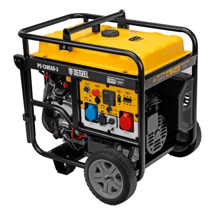 Генератор бензиновый Denzel PS-120EAD-3, 12 кВт,230/400 В, 40л, разъём ATS,перекл.режима,эл.старт купить в Нижневартовске