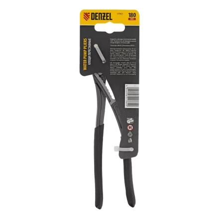 Клещи переставные Denzel 17901, обливные рукоятки, 180 мм купить в Нижневартовске