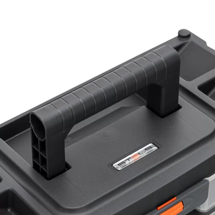 Органайзер для хранения с выдвижными лотками Stels 310х150х260мм, 4 секции, пластик Россия 90728 купить в Нижневартовске