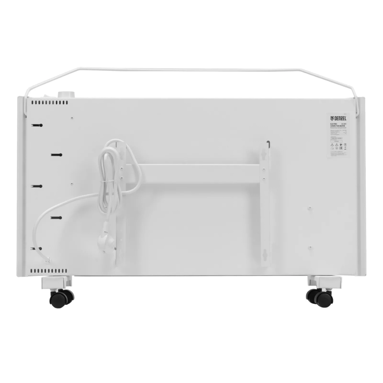 Конвектор электрический Denzel XCE-2000, 230 В, 2000 Вт, X-образный нагреватель белый 98132 купить в Нижневартовске