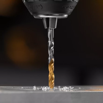 Сверло спиральное по металлу Denzel 4,5 x 80 мм, Р6М5, Golden Tip, 718231 купить в Нижневартовске