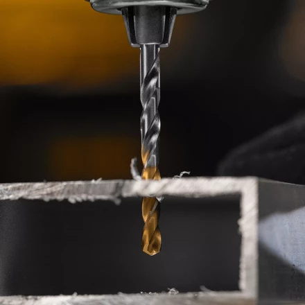 Сверло спиральное по металлу Denzel 4,5 x 80 мм, Р6М5, Golden Tip, 718231 купить в Нижневартовске