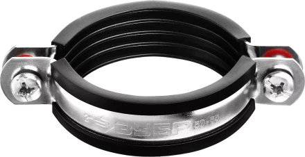 Хомут трубный с гайкой, оцинкованный, 2", 7шт, ЗУБР Мастер 37850-59-65 37850-59-65 купить в Нижневартовске