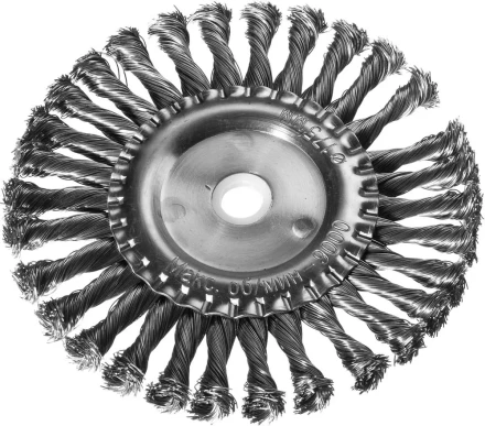 DEXX. Щетка дисковая для УШМ, жгутированная стальная проволока 0,5мм, 175ммх22мм 35100-175 купить в Нижневартовске