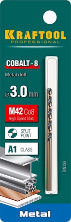 Сверла по металлу HSS-Co Оберон 29656-3 купить в Нижневартовске
