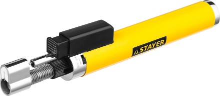 Газовая горелка-карандаш &quot;MaxTerm&quot;, STAYER &quot;MASTER&quot; 55560, с пьезоподжигом, регулировка пламени, 1100С 55560 купить в Нижневартовске
