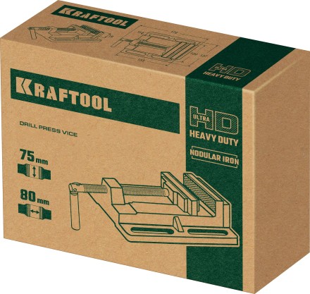 Тиски KRAFTOOL станочные 32715-75 купить в Нижневартовске