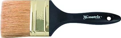 Кисть плоская "Профи" 1" натуральная щетина пластмассовая ручка  MATRIX 83160 купить в Нижневартовске