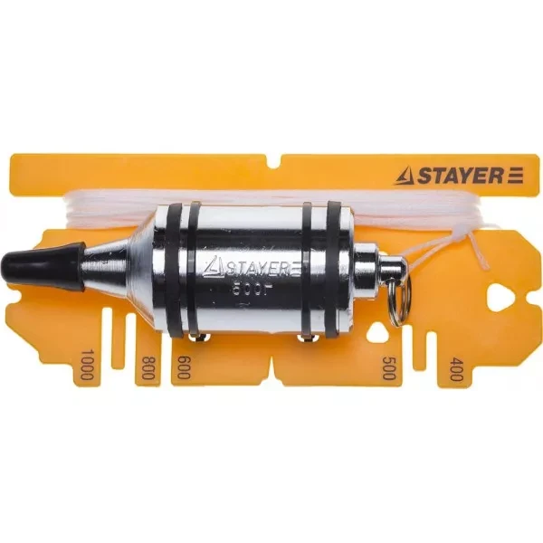 Отвес STAYER "PROFI" строительный со шнуром, с противоударными ободками, 500 г 06352-50 купить в Нижневартовске