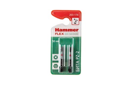 Бита HAMMER PZ2 50мм (2шт) купить в Нижневартовске