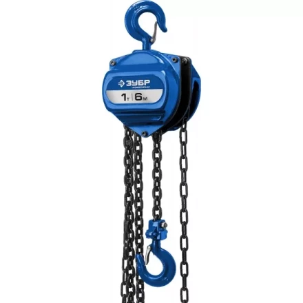 Таль цепная "ТШ-1-6" шестеренная, ЗУБР Профессионал 43082-1, 1т / 6м 43082-1_z01 купить в Нижневартовске