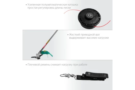 ЗУБР 1300 Вт, ш/с 38 см, сетевой триммер (КСВ-38-1300) купить в Нижневартовске