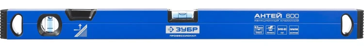 Уровень ЗУБР "ПРОФЕССИОНАЛ" "АНТЕЙ" с перископом, фрезерованная базовая поверхность, 2 цельные противоударные ампулы, 60см 34586-060_z01 купить в Нижневартовске