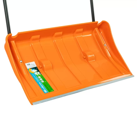 Движок для уборки снега пластиковый, 795х435х1280 мм, стальная рукоятка, усиленный, Сибртех 61669 купить в Нижневартовске