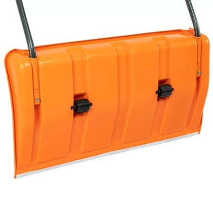 Движок для уборки снега пластиковый, 795х435х1280 мм, стальная рукоятка, усиленный, Сибртех 61669 купить в Нижневартовске